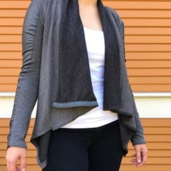 Blank NYC drape front jacket. Medium - Picture 2 of 3